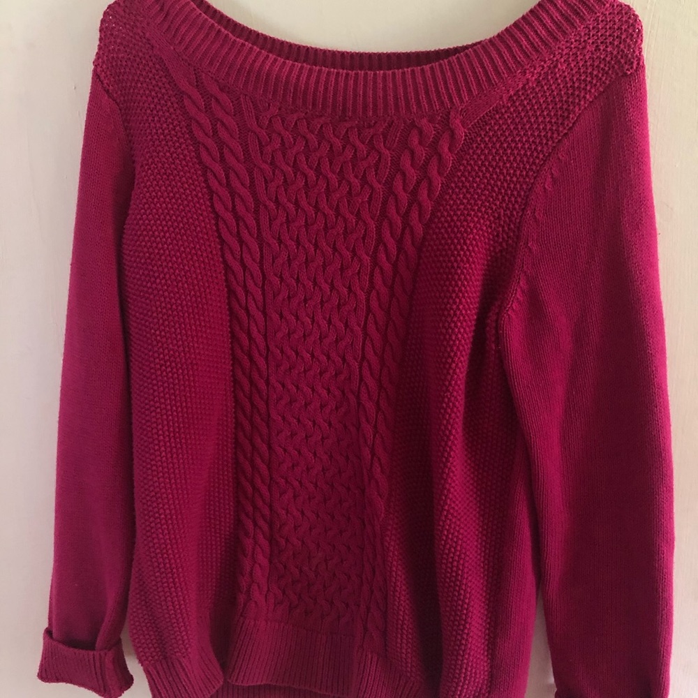 Talbots pink sweater